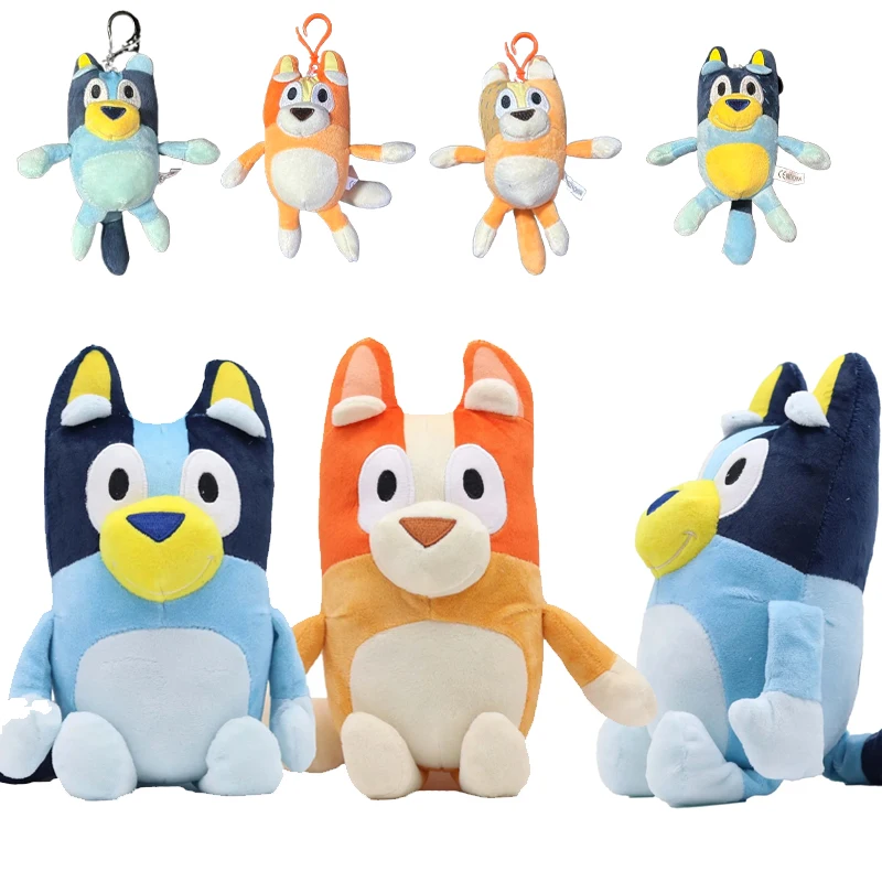 28/15 cm Blueyed Dog Bingo Family Plys Hračky karikatúry pes mäkké plnené zvieratá Dolls Birthday Vianočné darčeky Family Blue-y Bingo