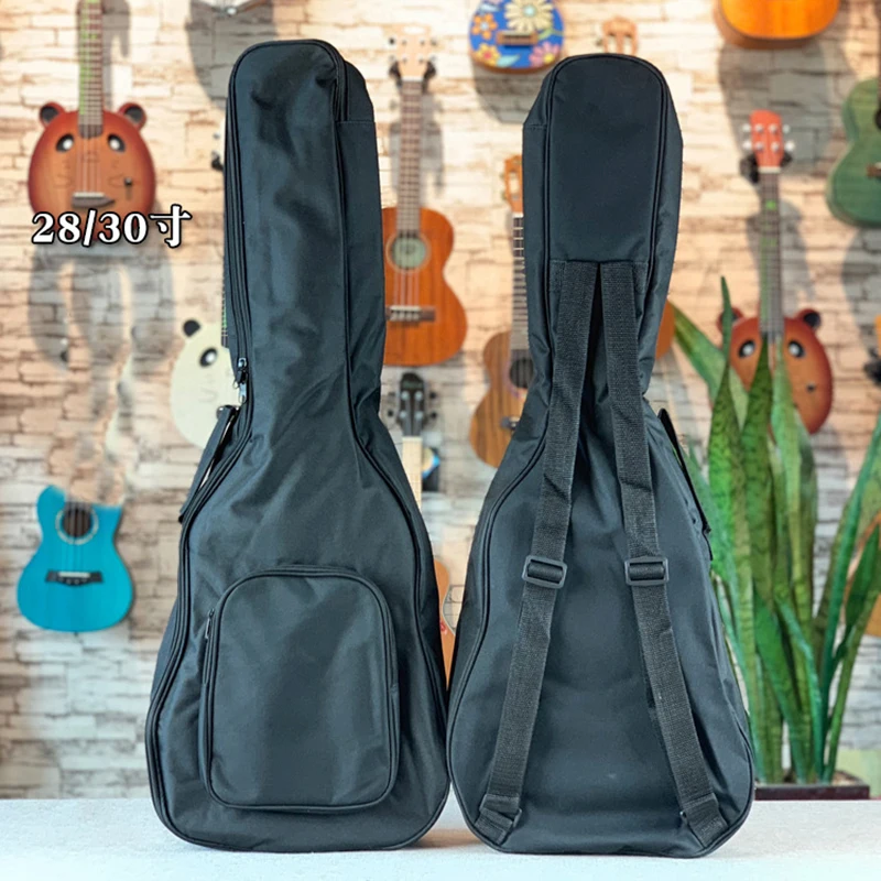 28 30 palcových ukapule koncertových tašiek čierna prenosná bavlna mäkká ukulele koncertná taška Vodotesný batoh s jedným ramenným pásom