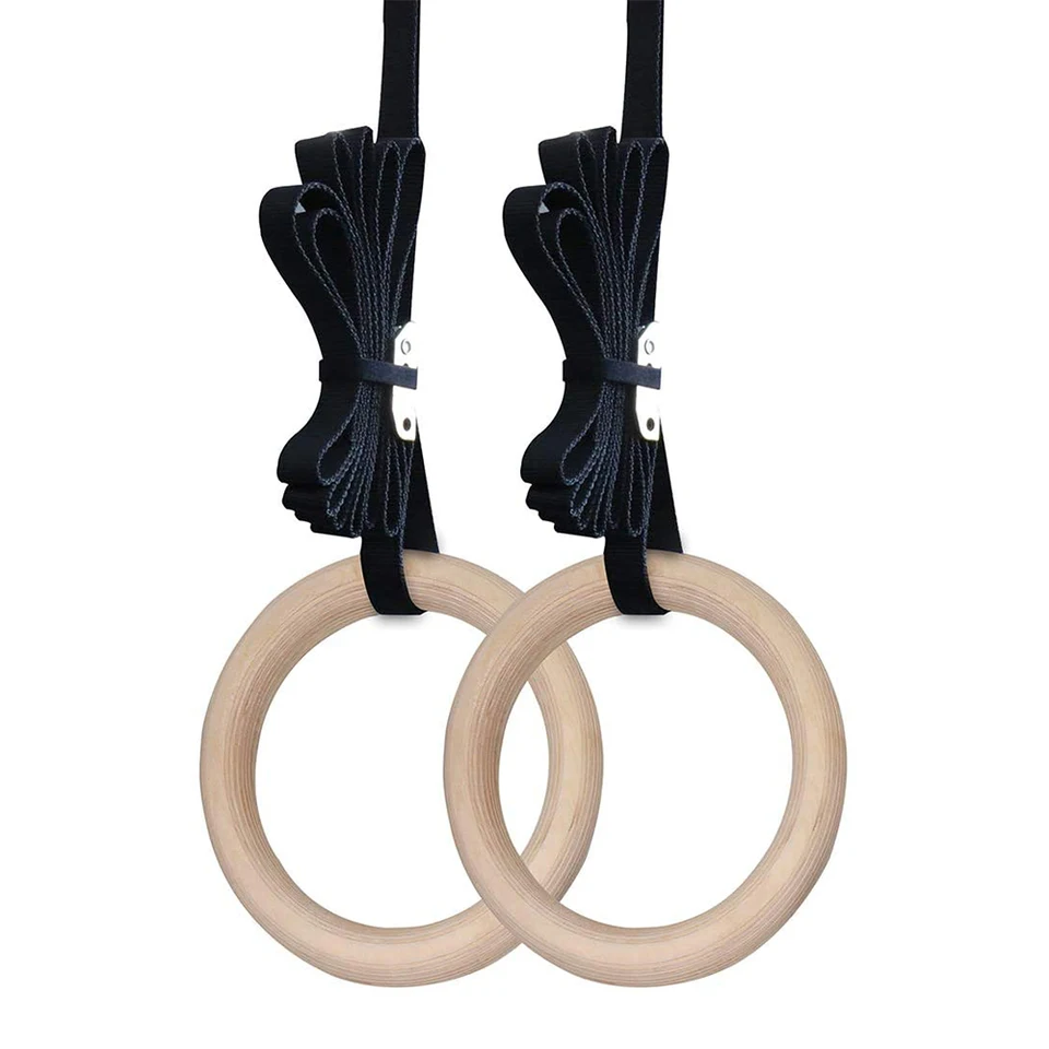 28/32 mm fitness drevené gymnastika Rings Fitness Home Gym Equipment Sily Training Gymnastics Equipment