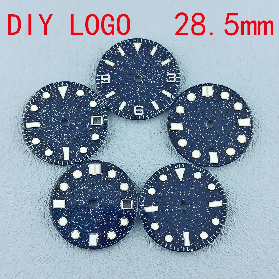 28,5 mm modrá hviezda hodiniek pre NH35 NH36 MOSTEN MONTÁLNE STRÁNKY Super Blue Lorbinát