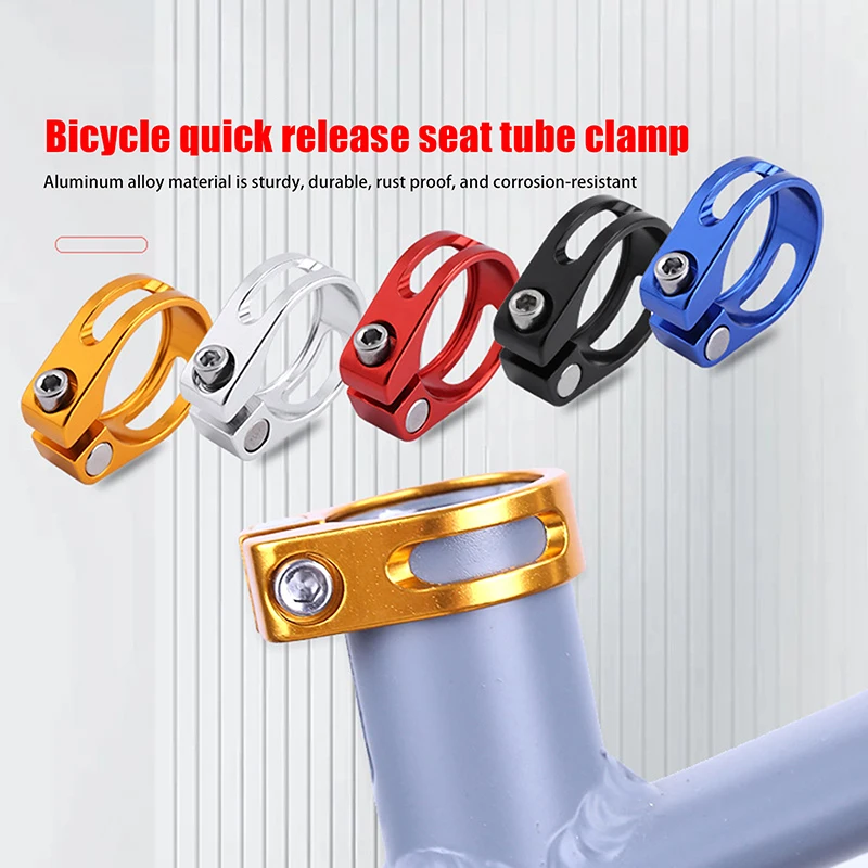 28.6/31,8/34,9 mm hliníková zliatina zliatiny na bicykli Sedadla CLAPP CLAMP Rýchle uvoľňovanie sedadlových trubí