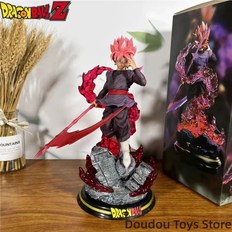 28 cm Dragon Ball Action Figure Dark Peach Goku Decoration Model Anime postava Goku Collection Collection Model Dollar Birthday Darček