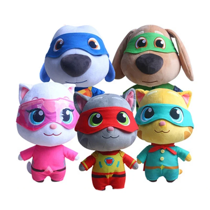 28 cm kawaii Nemôžem hovoriť verzia Talking Tom and Friends Hero Series Talking Tom Angela Hank Ginger Ben Plush Dolls Kids detské hračky