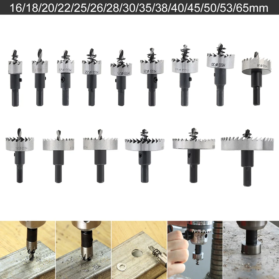 28 mm HSS Vŕtací bit bit otvor píla vŕtačka vŕtačka Cutter Power Nástroj Kovové diery Vŕtacie súpravy Carpentry Nástroje pre drevené oceľové železo