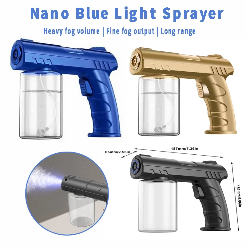 280 ml Nano Blue Light Sprayer Barber Wireless After Have Have Have Electric Disinfekcia dezinfekcie pre náradie pre záhradné atomarátor