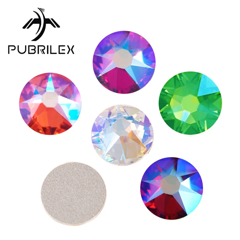 288ks SS16 SS20 Pubrilex 2088NOHF Shimmer Effects Crystal Stones Non Hotfix Flatback kamhienky pre dekoráciu nechtových odevov