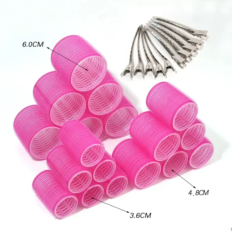 28ks/set Hair Roller Sety, 18ks plastové vlastné natáčky na vlasy