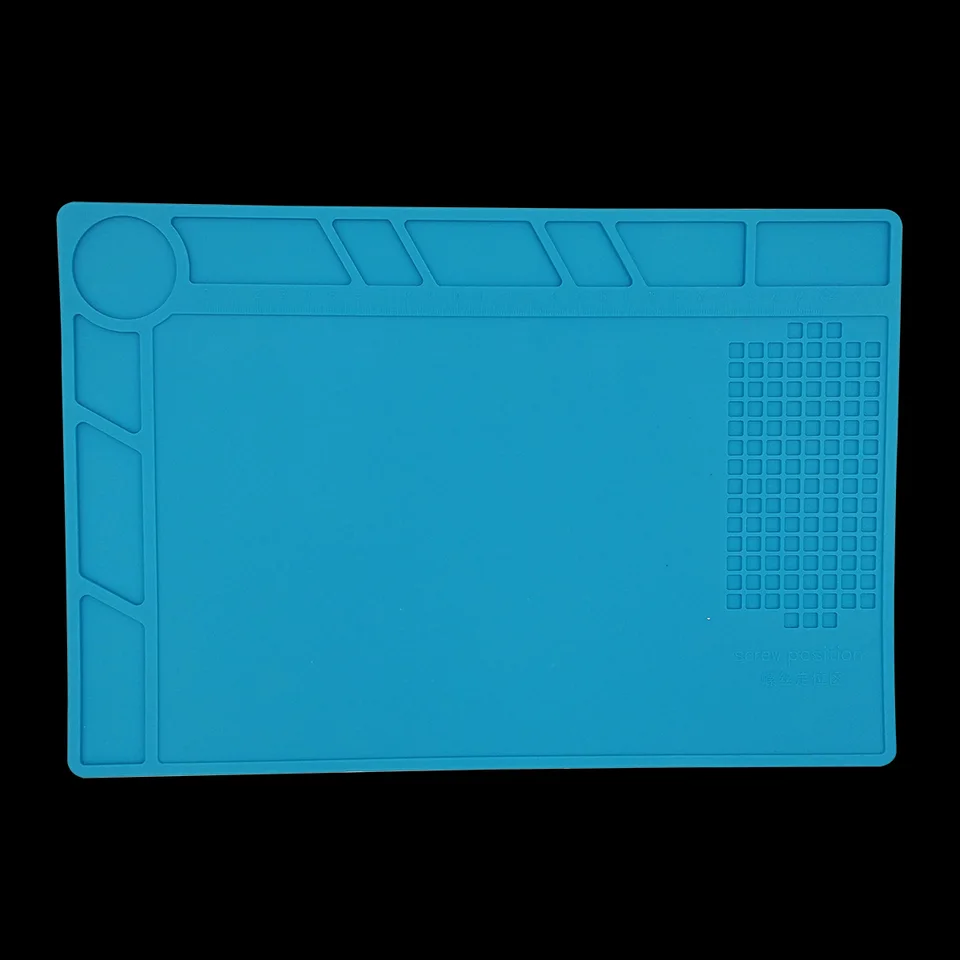 28x20cm Tepelná izolácia Opravy podložky Spolinging Pracovná stanica Mat Silicon Zváranie spájkovacia údržba Platforma hodinky na opravu podložky