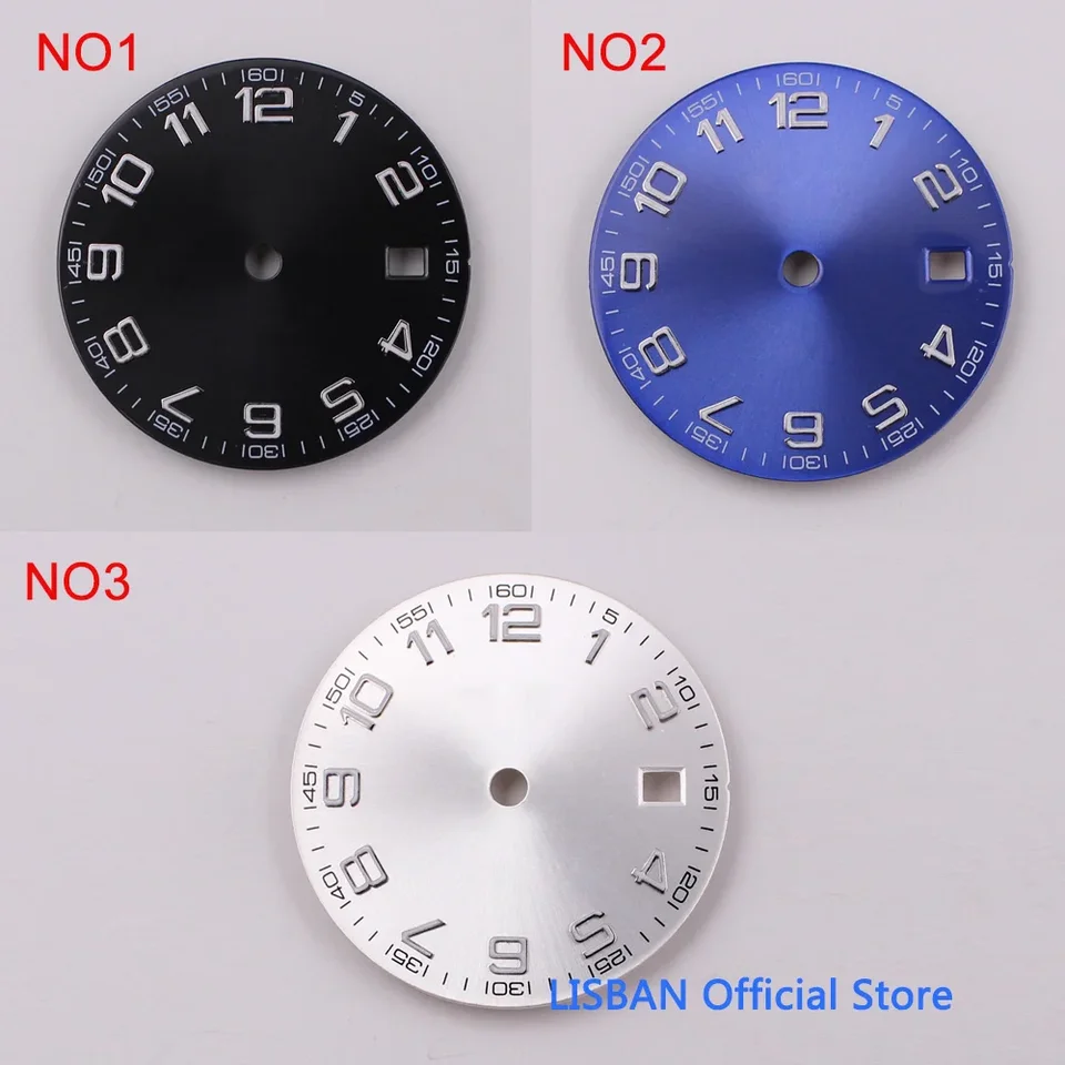 29,2 mm sterilné čierne modré strieborné hodinky Dial ETA 2824 2836 Miyota 8205 8215 821A Mingzhu DG 2813 3804 Pohyb