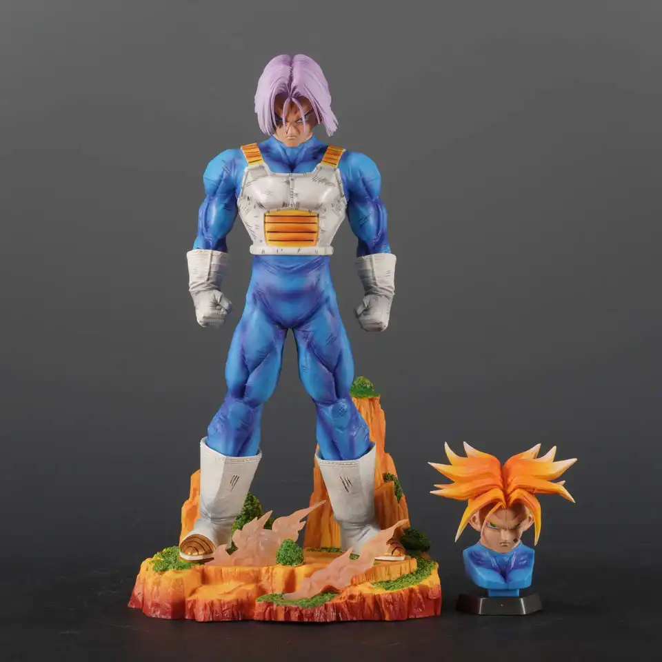 29 cm Anime Dragon Ball Z Trunks Figuras DBZ Torankusu Action Figures Model s dvoma hlavami Ornament Periférny GK socha detský darček