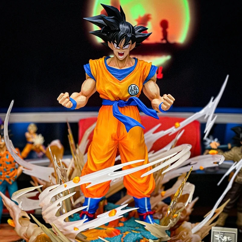 29cm Dragon Ball Z Son Goku Anime postava Kaioken Action Figurine PVC Collection Collection Model dekorácie ozdoby hračky darček