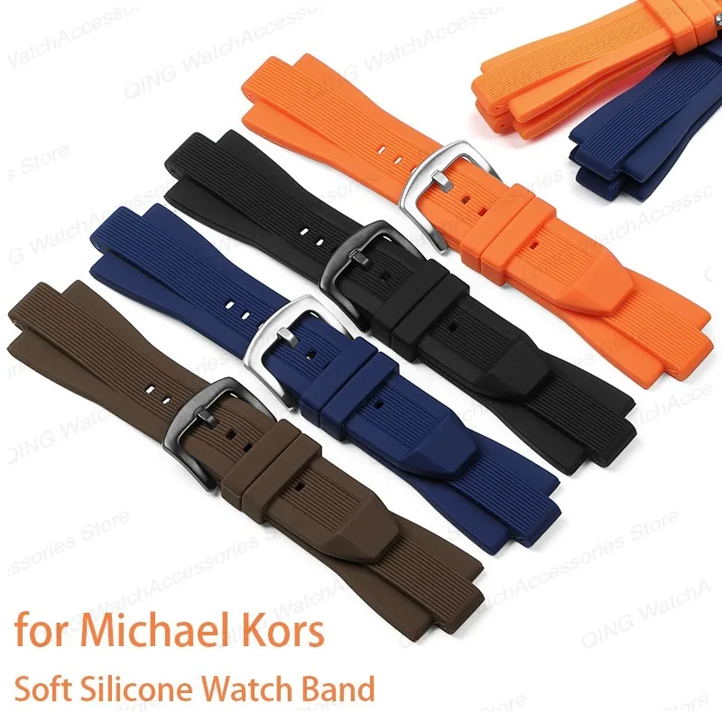 29mmx13mm Silikónový remienok Softwatch Band pre Michael Kors MK8184 MK8729 MK9020 MK8152 MK9020 MK9026 Náramky náramky Príspevok náramkov