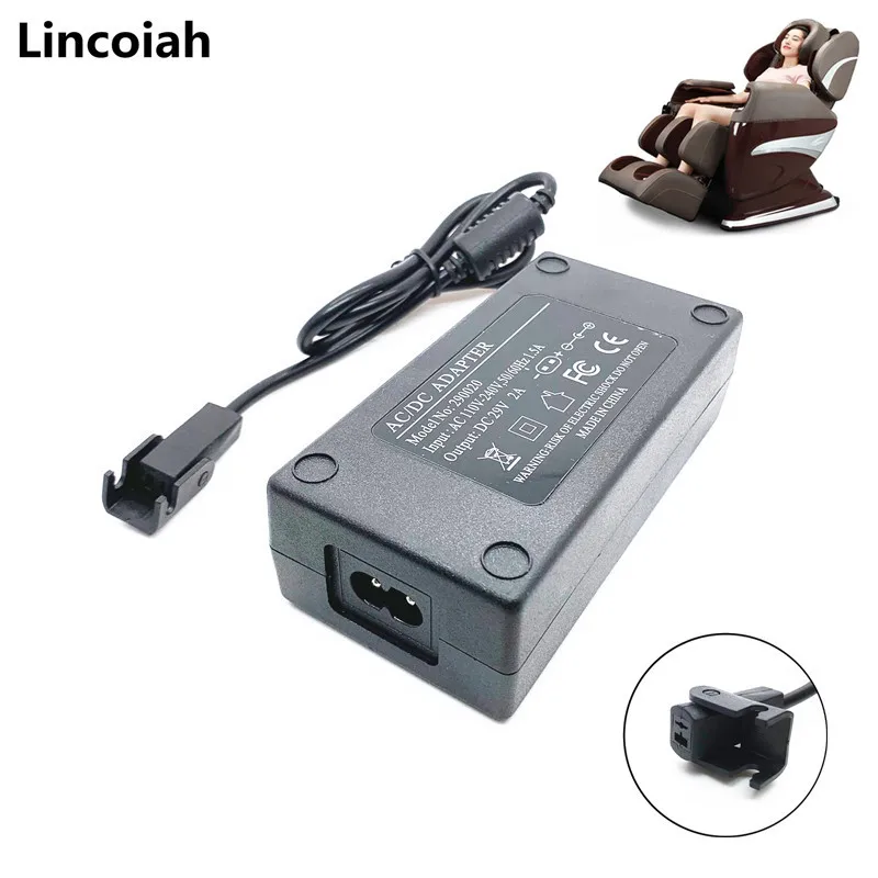 29V 2A AC/DC 2PIN ELEKTRICKÝ KAŽDÝ SKOLA SOFA Adapter Transformátor Dodávka energie
