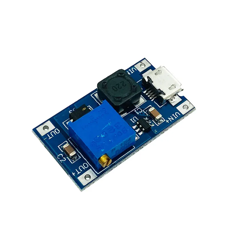 2A Boost Board DC-DC Boost Modul široké vstupné napätie 2/22 V, 5/9/12/15 V nastaviteľné