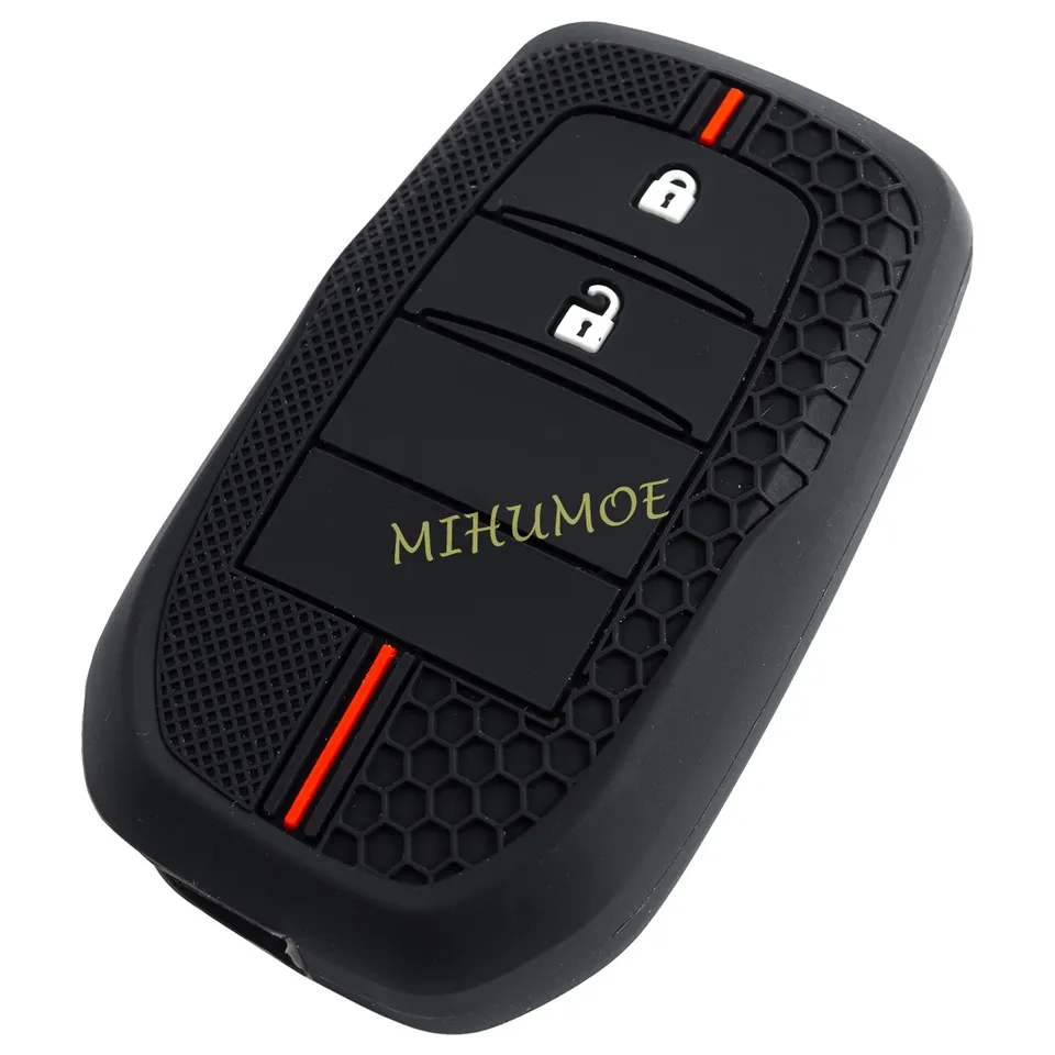 2B Silikónový automobil Kľúčový kryt reťazec pre Toyota Corolla Hatchback Cross Yaris Cross Prius Hilux Land Cruiser LC200 LC250 LC300