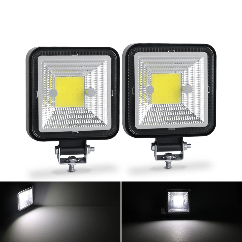 2cs 3 palcové LED pracovné svetlo Offroad 4x4 Spotlight 12v 24v Pracovný bar pre džípový nákladný automobil Traktor SUV ATV LED svetlomety