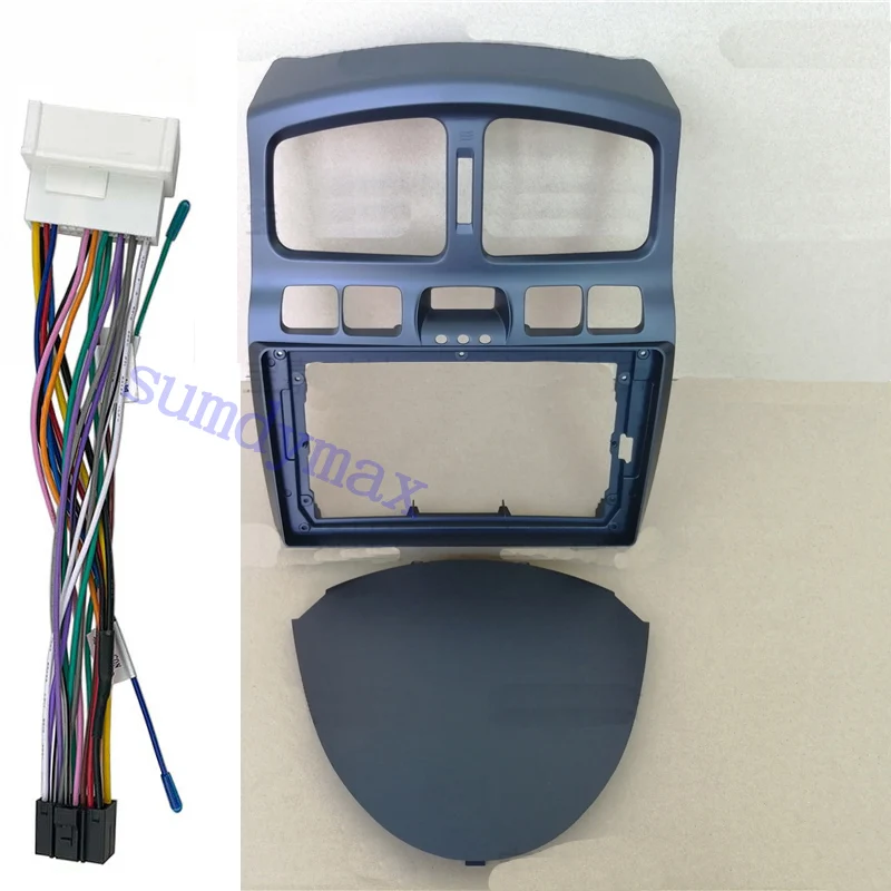 2Din Android Car Radio Fascia Adapter Radio Audio Dash Fitting Panel Kit pre Hyundai Santa Fe 2000-2015 9 palcov