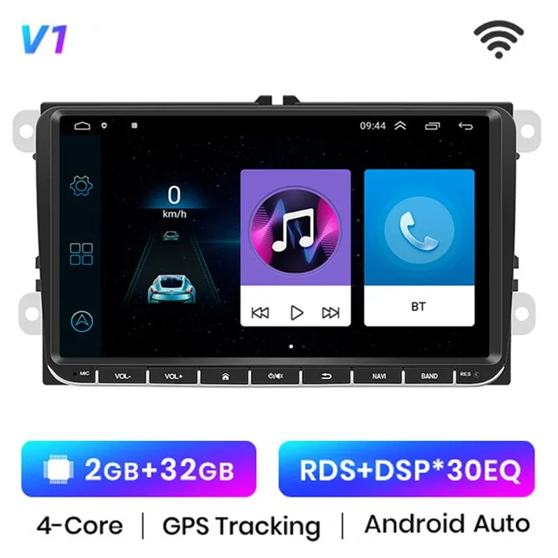 2DIN Auto Radio pre Volkswagen VW Passat B6 B7 CC Tiguan Touran Golf Polo CarPlay 4G Multimediálne GPS 9inch Android Android Auto Radio Auto Radio