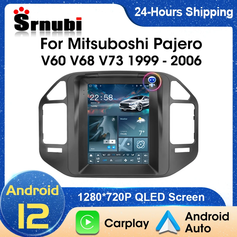 2Din Car Radio Android 12 pre Mitsubishi Pajero V60 68 V73 1999-2006 Reproduktorová navigácia 9.7 
