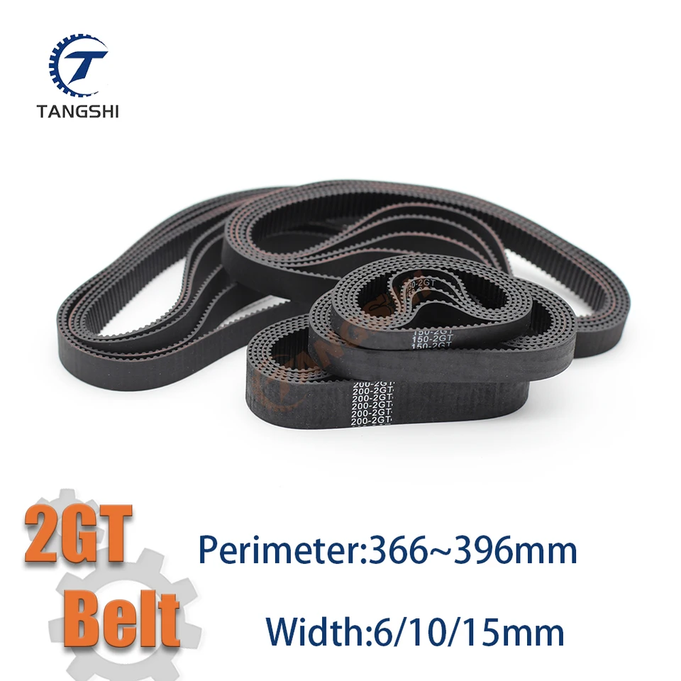 2GT 2MGT načasovanie načasovania Synchrónneho pásu Perimeter 366 370 372 376 380 384 386 388 390 392 394 396mm GT2 GT2 Remeň Width6/10/15 mm