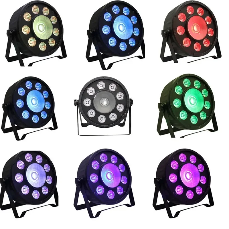 2in1 9x10w a 1x30w LED Plat Par Effect Light Svadobná strana DJ Par Up -LIGHTS LED etapa Disco Light DMX512 CONTROL CLUB Light Show Show