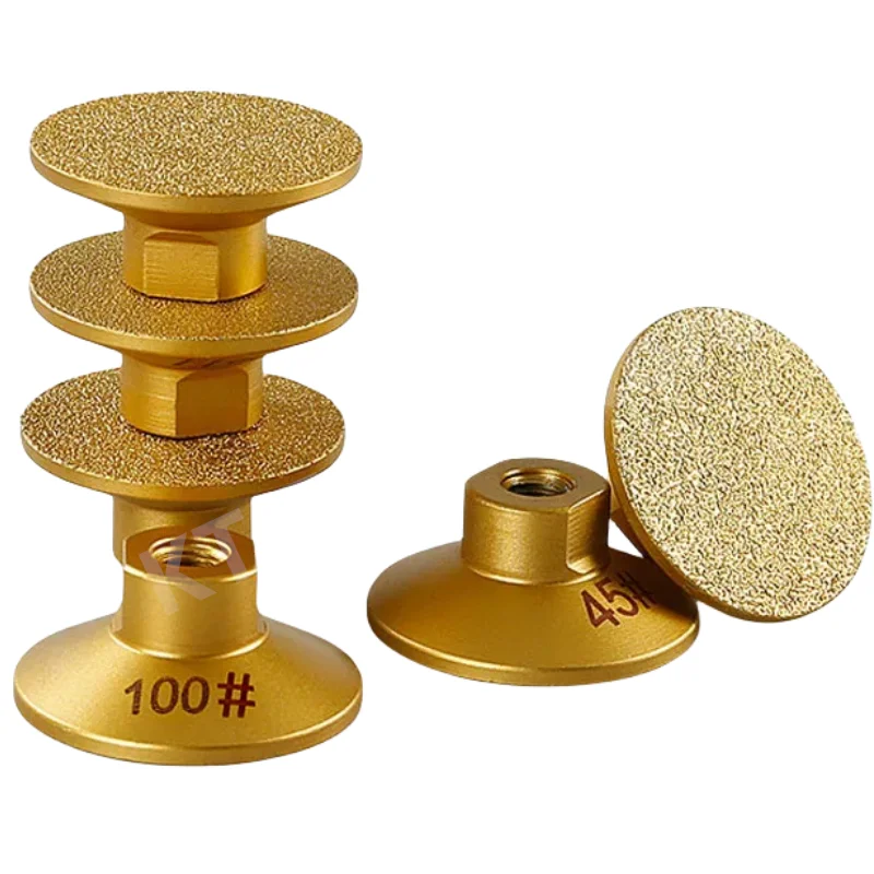 2inch 50 mm Brazené ploché brúsky brúsny brúsny náradie mramorové žulové kremeň