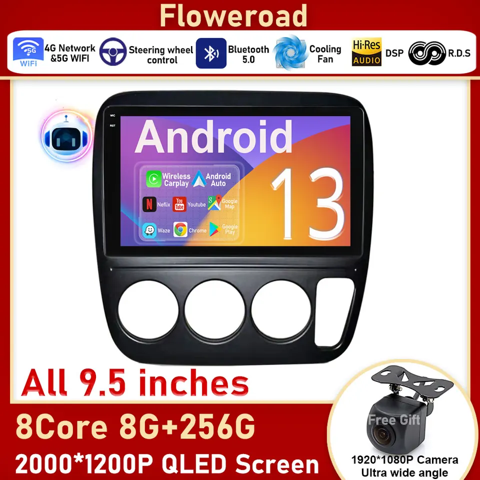 2K CarPlay Screen for Honda CR -V CRV 1995 - 2001 Automobilie Multimedia Video Player navigácia GPS Android Auto BT No 2Din 2 DIN