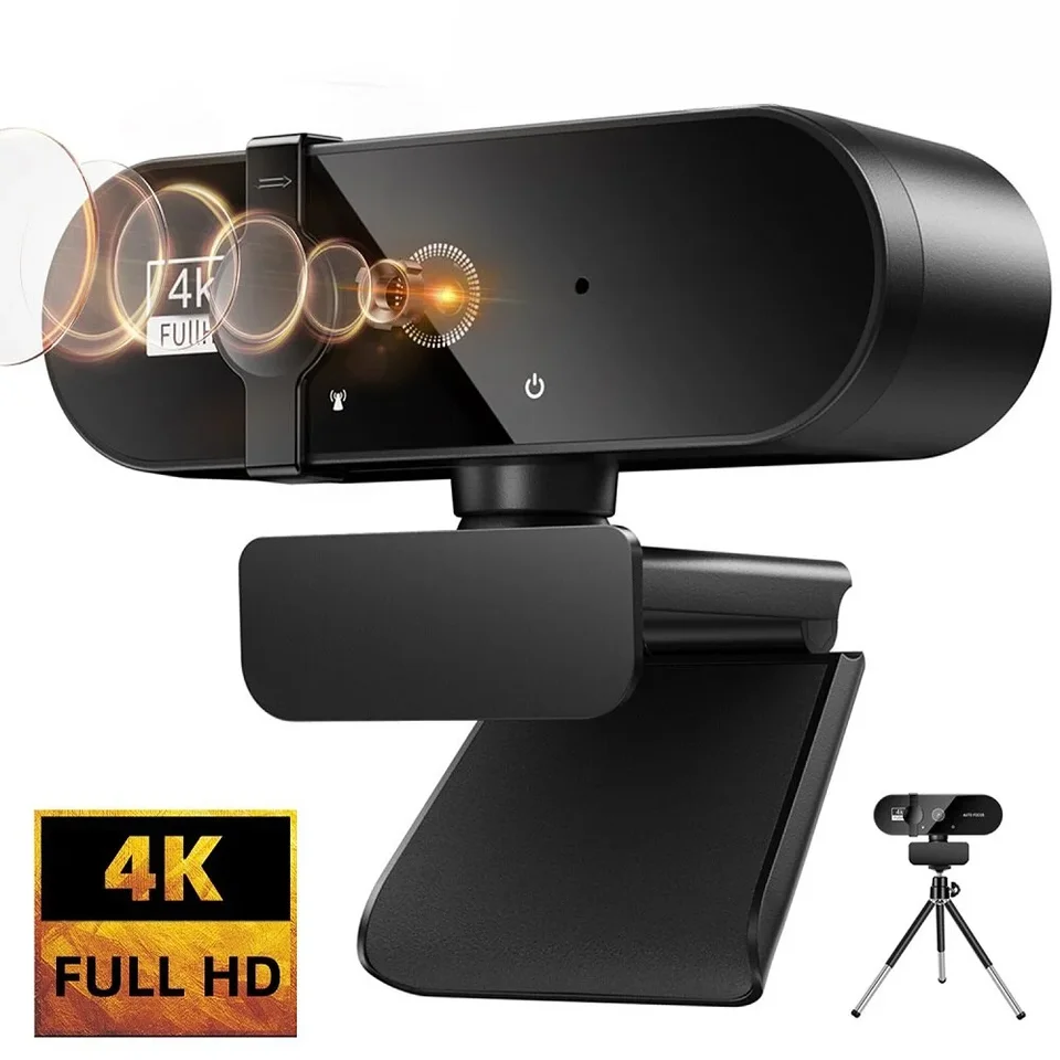 2K Full HD WebCam s mikrofónom 4K webcam 1080p Mini Camera 30fps USB webová kamera pre automatické zaostrenie PC PC PC Video Shooting Camera
