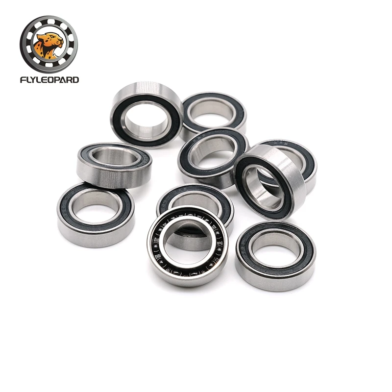 (2ks) 15267-2RS guľôčkové ložisko 15*26*7 mm Chrome oceľové gumové gumové ložiská bicyklov hladko pre americký klasický zadný náboj