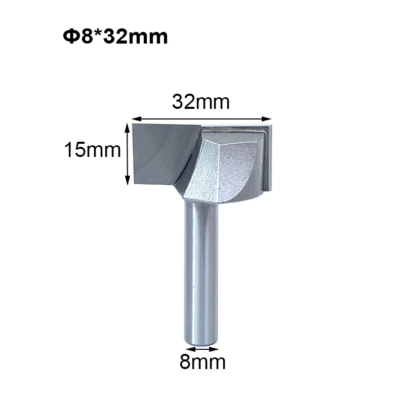 2ks 8 mm stopka 10/11/16/22/22/25/32 mm čistiaca router bit karbid cnc koncový mlynový mlyn na drevo frézovaciu rezačku t slot router bit