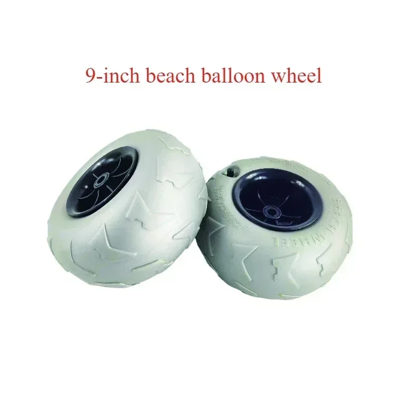 2ks 9 palcov pneumatická pneumatika PVC Ballon KAYAK TROLLEY/TROLLEY WHEELS Pláž pre plážový vozík na nafukovacie plážové koleso pláž