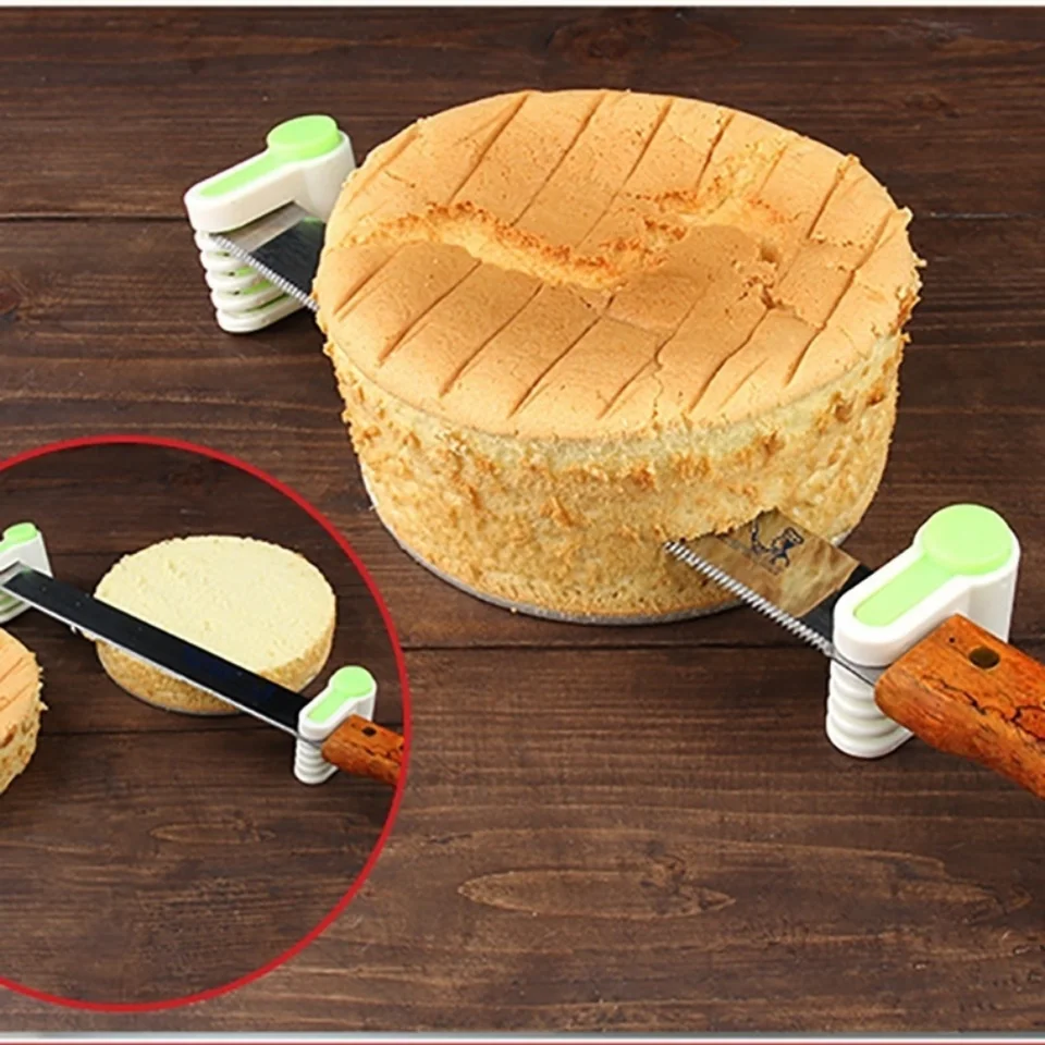 2ks/balenie koláča Cutter Cutter 5 vrstiev koláča vyrovnávača kovárka Sada DIY Filitator Cutting Tools