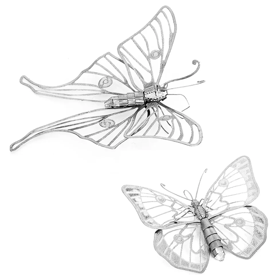 2KS Butterfly 3d Metal Building Building Bloky DIY Mecha pre dospievajúcich mužov koníčky hračky skvelé darčeky#