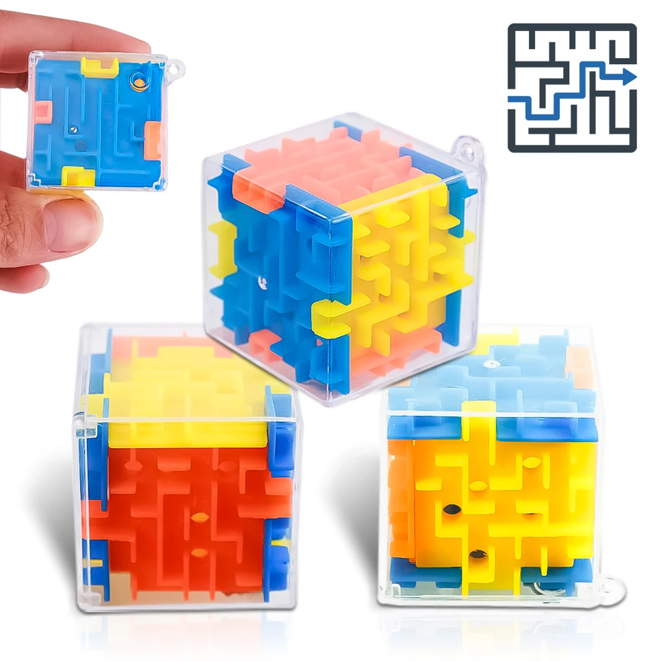2KS Detské vzdelávacie loptové bludisko Desktop Game 3D Trojrozmerná bariéra Box Bead Bludiská Študenti Hračky pre ranné vzdelávanie