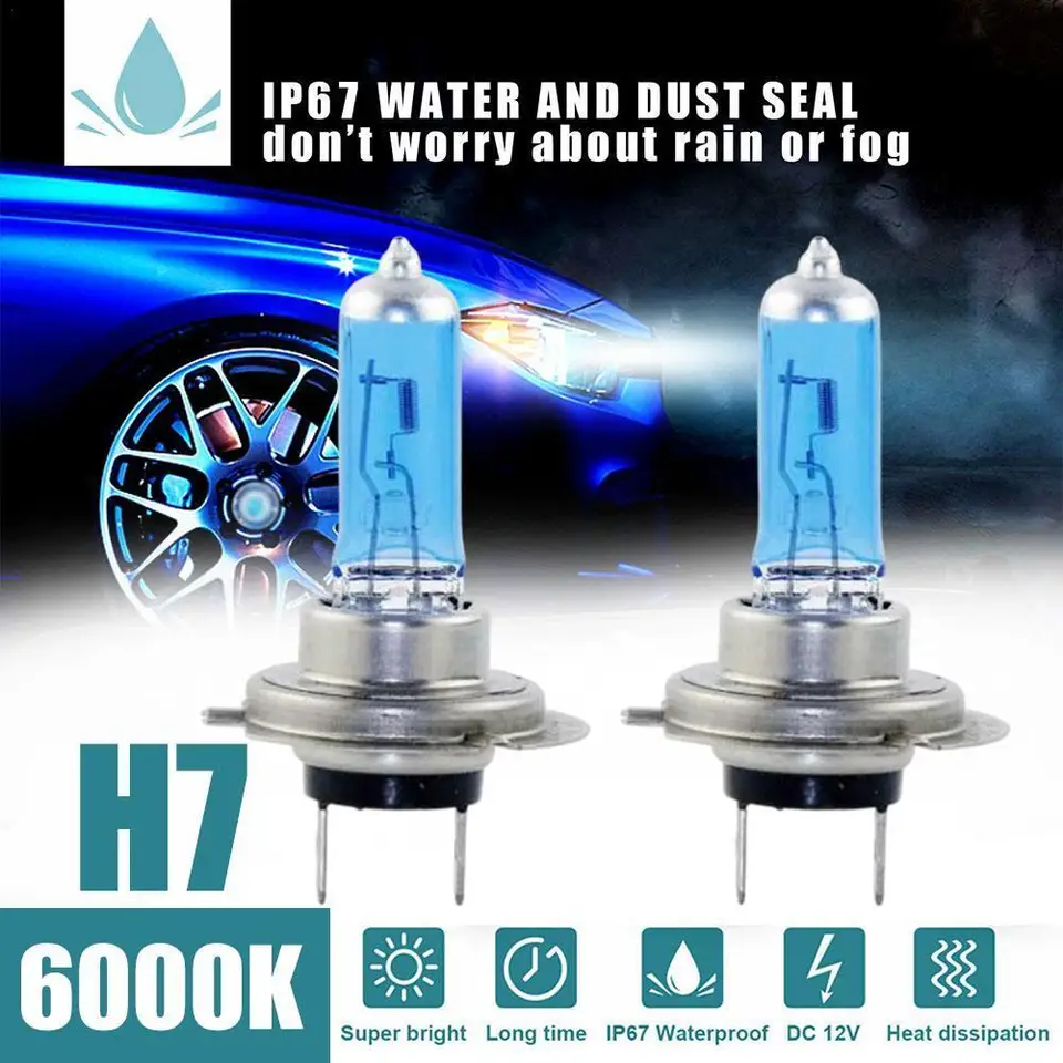 2ks H7 LED LED 100 W 6000K XENON HID HID MOTORY CAR Svetlo svetlo svetlo Super jasné autá lampy H7 100 W xenon HID Lights