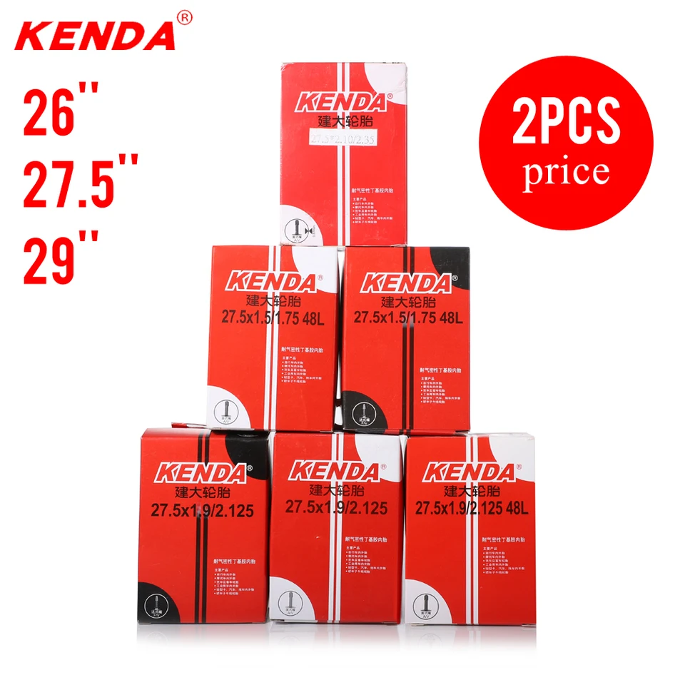 2ks Kenda 26 palcov 27,5 palca 29 palcov MTB Vnútorná trubica 26/27,5/29 Camera Schrader Presta Vnútorná trubica Viac modelov