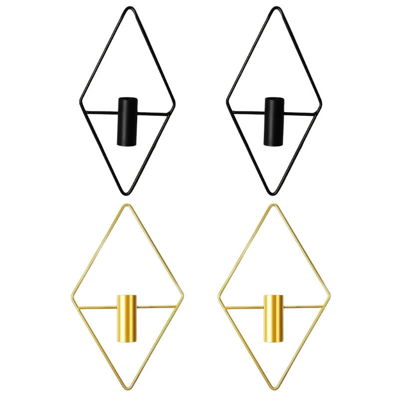 2ks kovové závesné kvetináče Váza Vnútorné držiak rastlín kvetina Moderná diamantová geometrická domáca kancelária Decor Decor