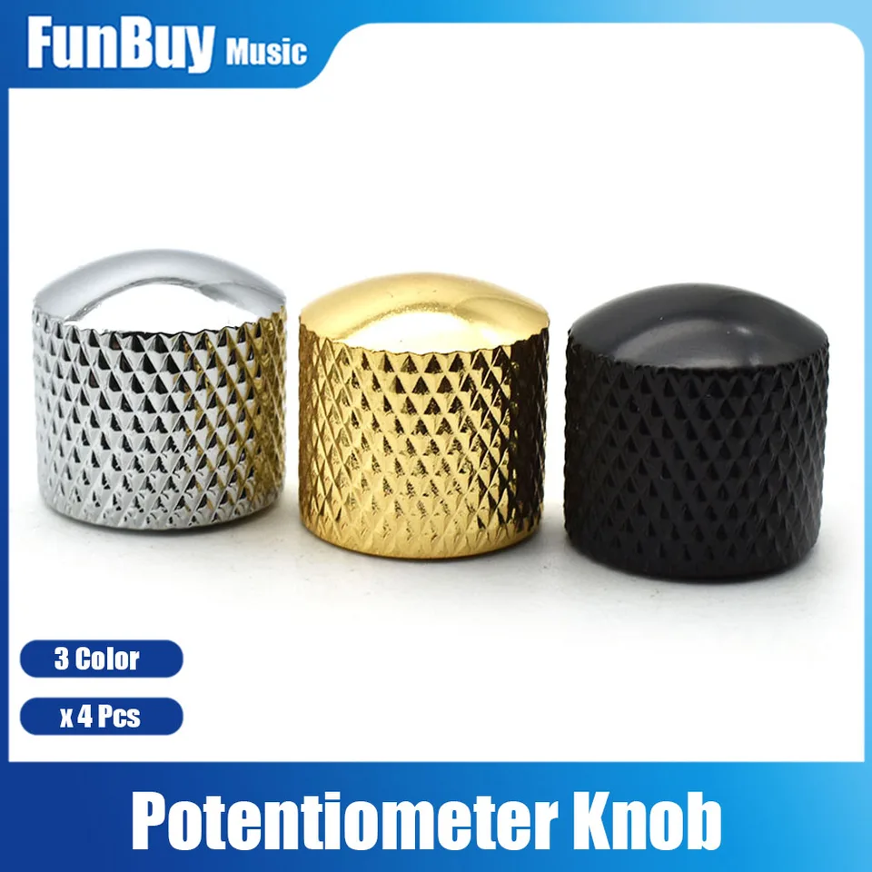 2KS Metal Electric Guitar Tón objemu objemu rýchlosť ovládacieho gombíka Guitar Potentiometer Knobs čierne zlato striebro hudobný nástroj