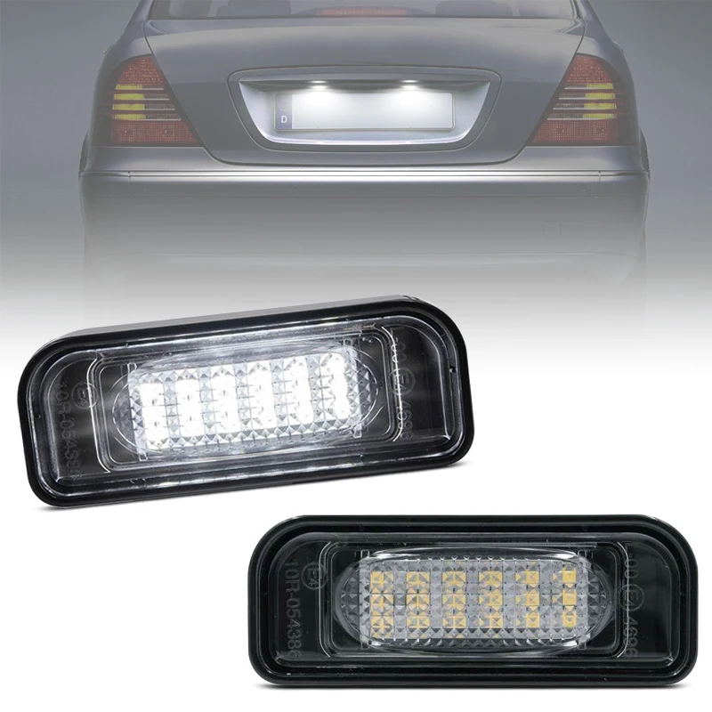 2ks pre Benz S-Class W220 S350 S430 S500 S600 S55AMG S65AMG Biele LED čísla LIFFICKÁ SVETLO