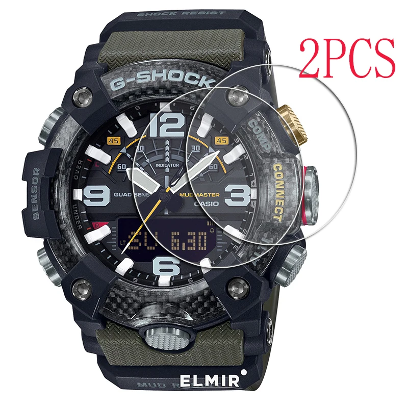 2ks pre ochrancu temperovanej sklenenej obrazovky pre ochrancu Casio G-Shock GG-B100