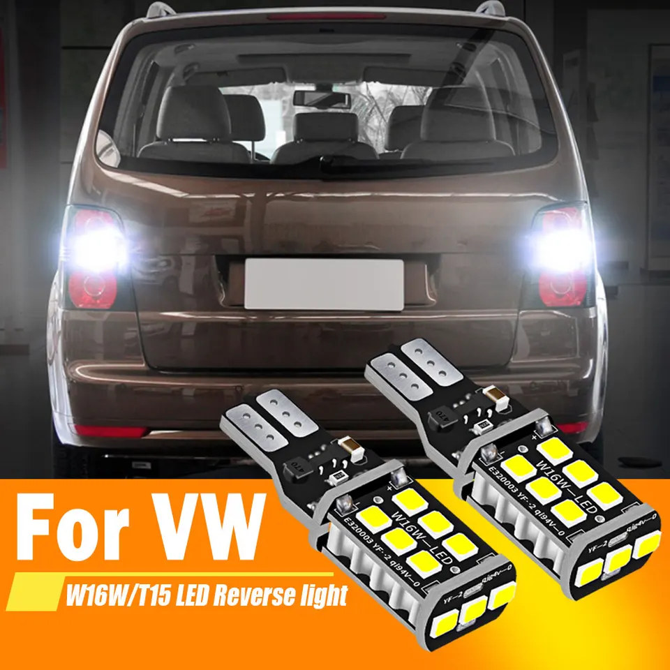 2ks pre VW Passat B7 B8 Touran 2010-2019 Golf MK6 MK7 6 7 LED záložné svetlo Blub Reverzná lampa W16W T15 921