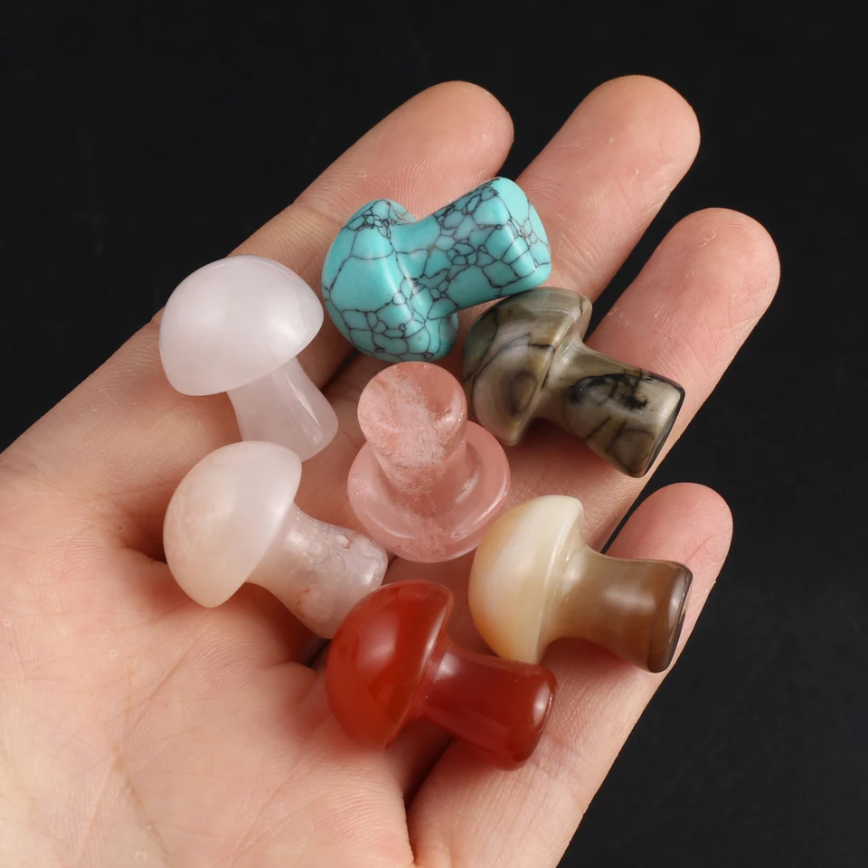 2ks prírodný kameň Mini vynikajúci hubový ružový kremeň krištáľový agát minerálny klenot home dekoration remeselnícke darčeky 20x16 mm