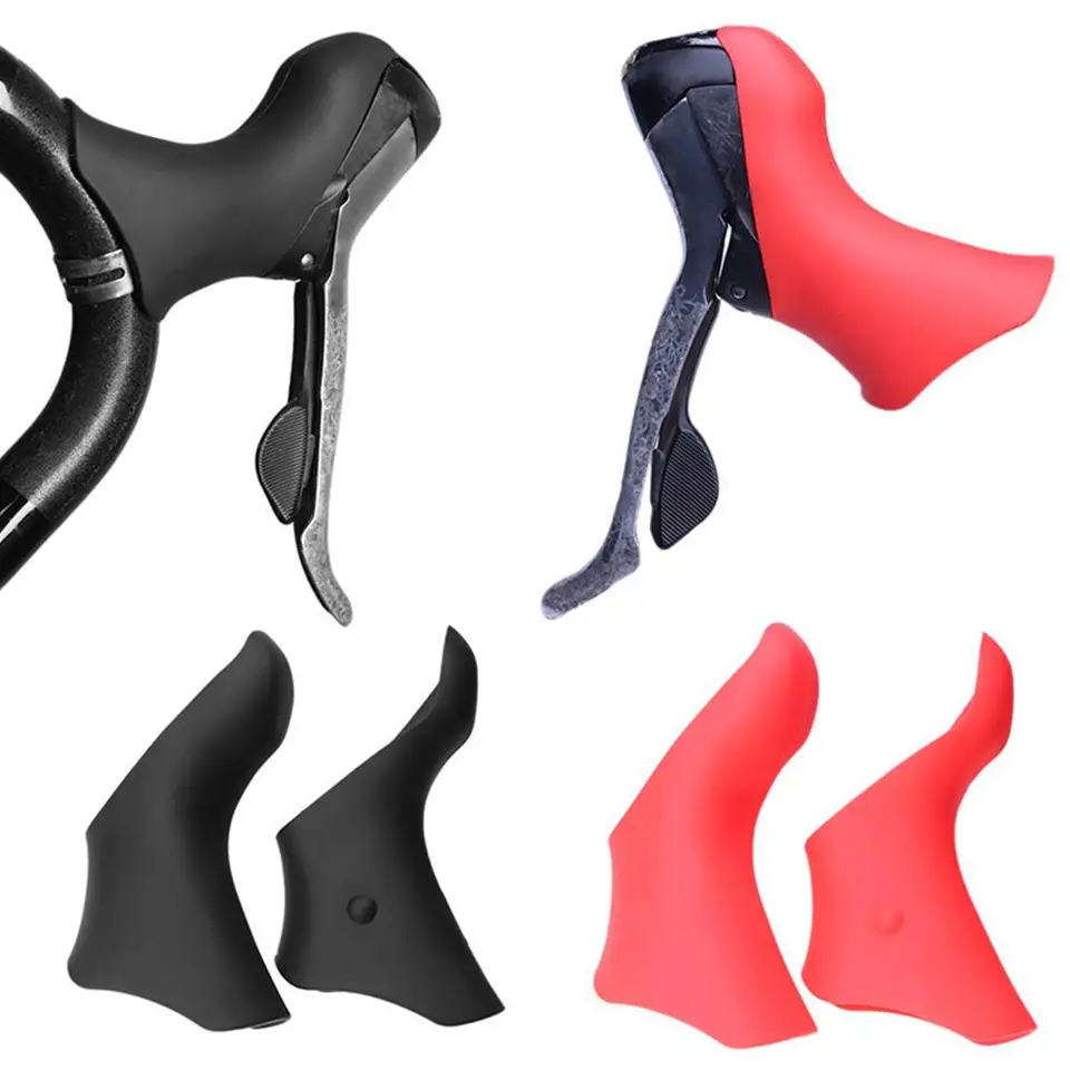 2ks Road Road Bicycle Shifter Covers Parge for Shimano ST-4700/5800/6800 Elastic Silikone Cycling Bicykel Príslušenstvo
