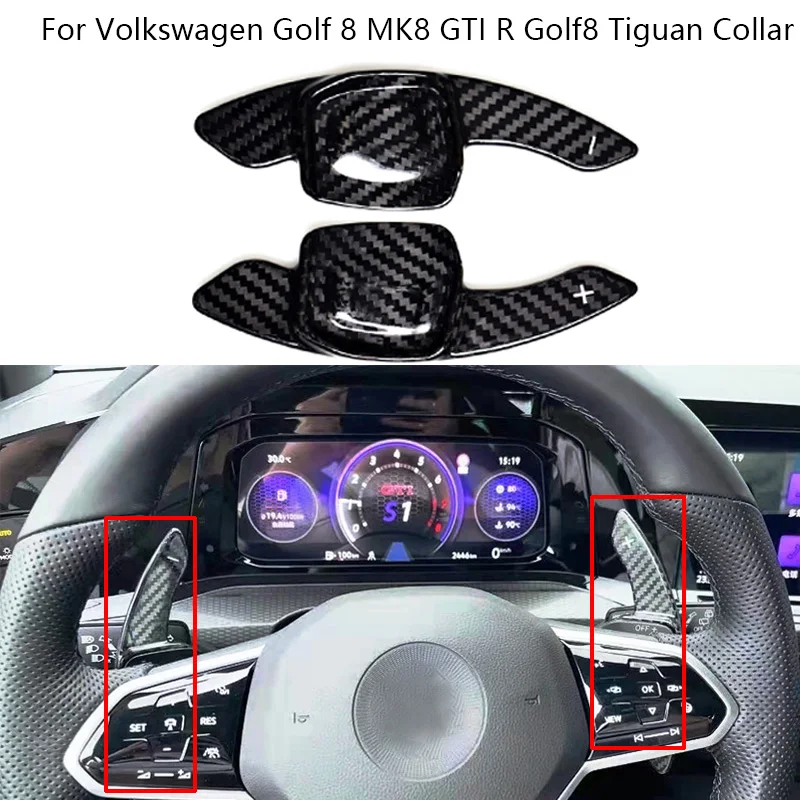 2ks/sada Saddles pre radenie z uhlíkových vlákien pre Volkswagen Golf 8 MK8 GTI R GOLF8