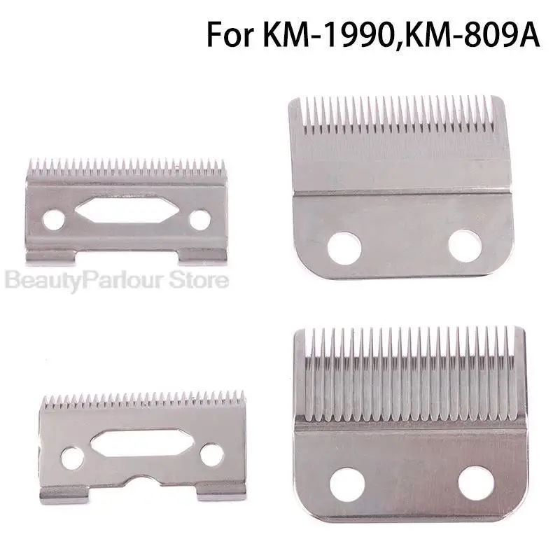 2ks/set Professional Clippers Clippers Cutting Machine Blade pre KM 1990 809A RS7098 Náhradné doplnky hlavy čepele