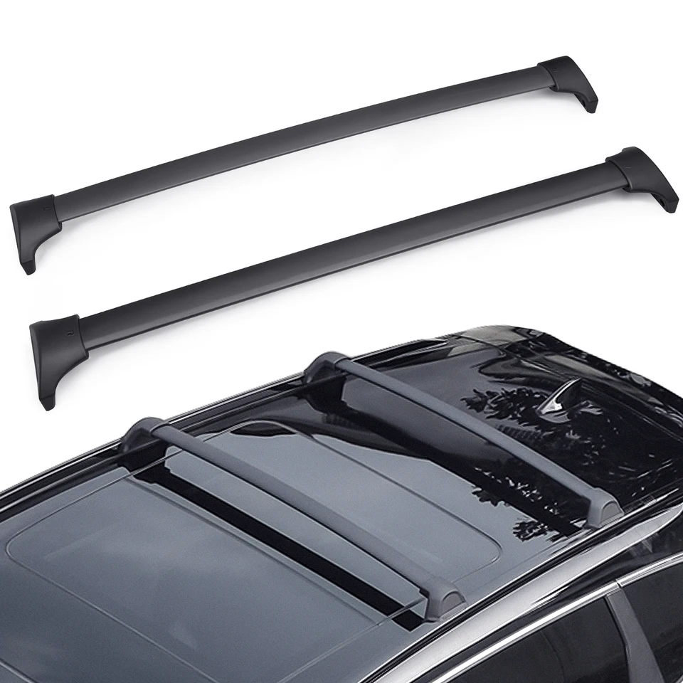 2ks strešné bary pre Hyundai Santa Fe 2013 2014 2015 2016 2018 2018 SUV hliníkové zliatiny Bočné bary krížové koľajnice Rails Rack batožina CUV SUV