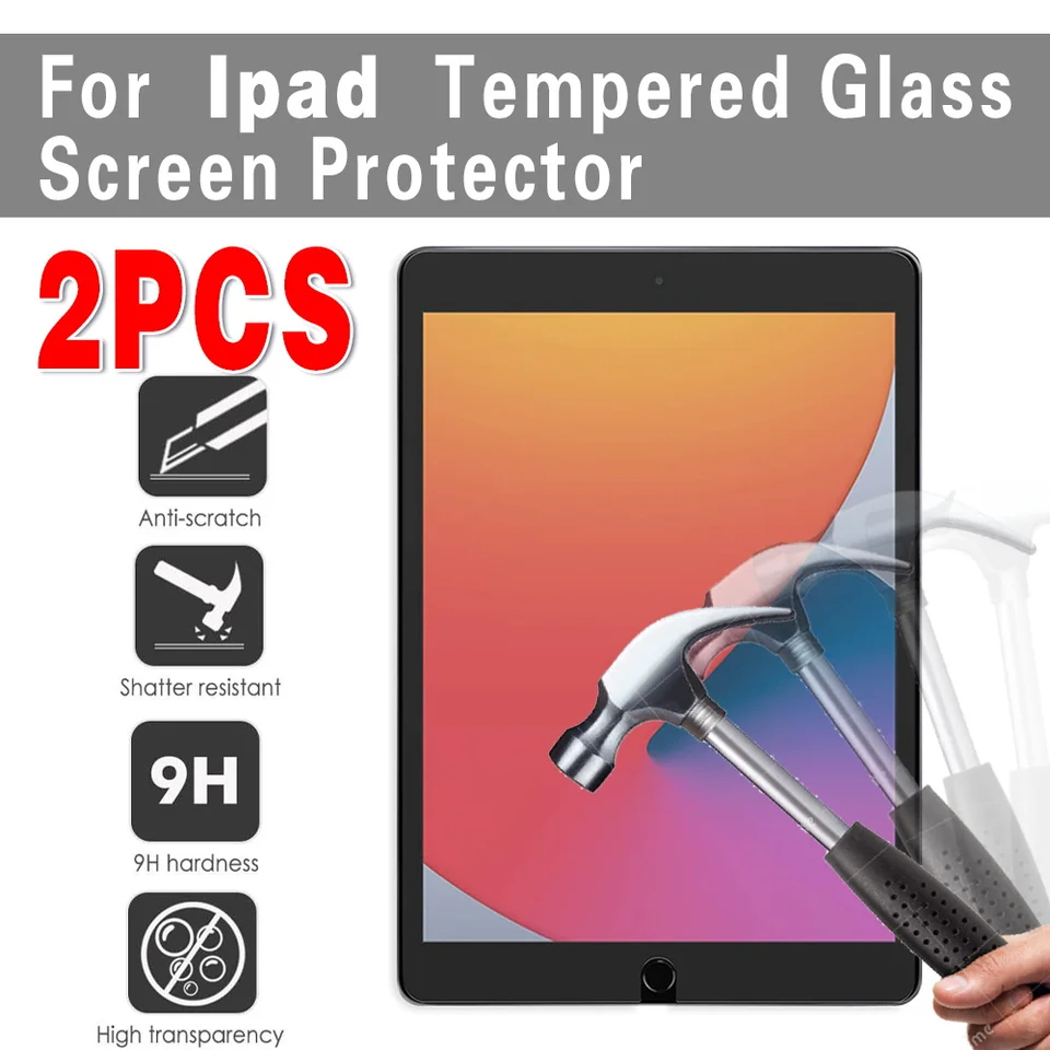 2ks temperované sklo pre iPad 10.2/9,7/10. Tablet 5/10,9/11 palcov iPad 8 7 6 9 Gen/Air 4 3 2 Mini Tablet Screen Film