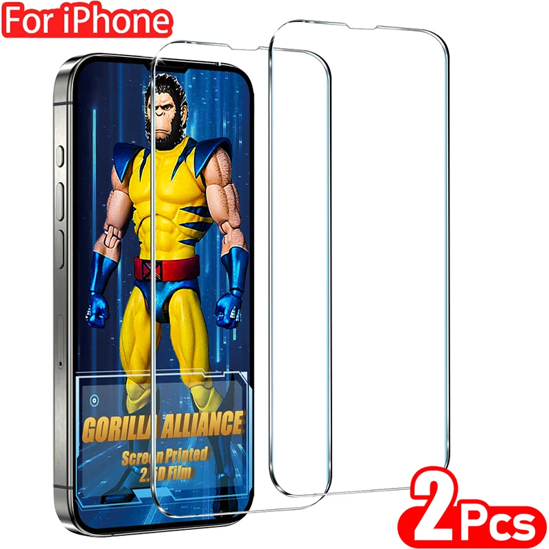2ks temperované sklo pre iPhone 15 11 11 12 13 14 Pro Max Screen Protector pre iPhone 7 8 Plus x xr xs ochranné sklo Accessoriess