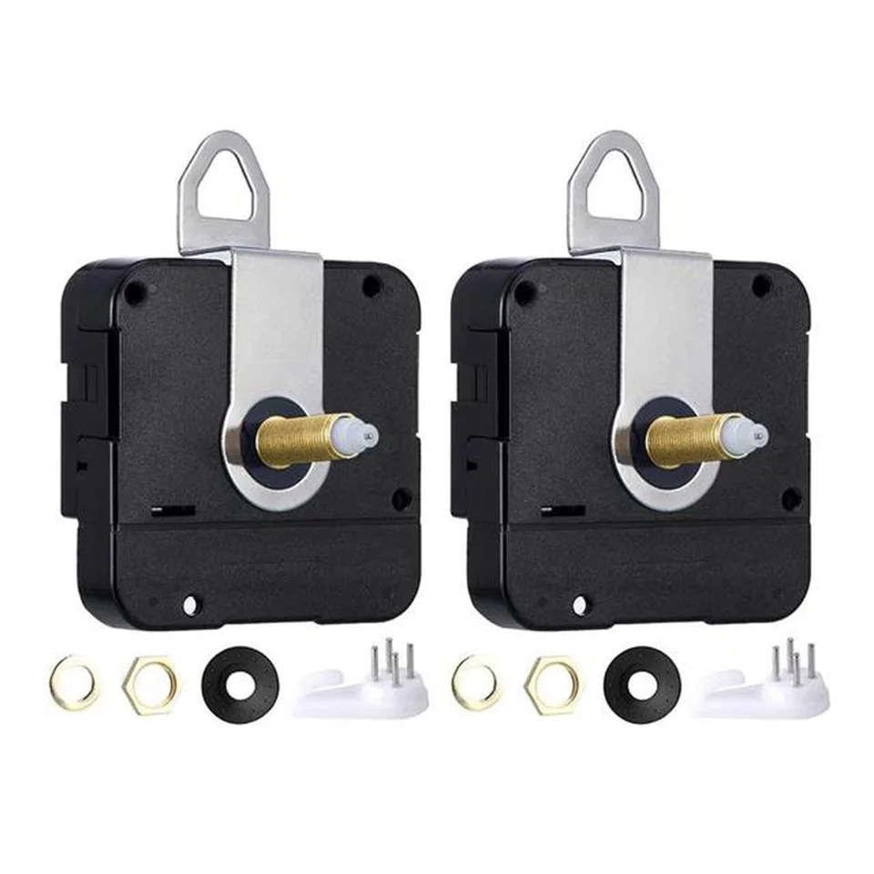 2KS Tiché DIY Quartz Wall Clock Mechanism MECHANIMISKÝCH SÚBOROV PRE OPRAVU ČASŤ VÝROBU DOMÁCNOM DEVOCNÉHO DEVERIEKY Nástroje 20 mm