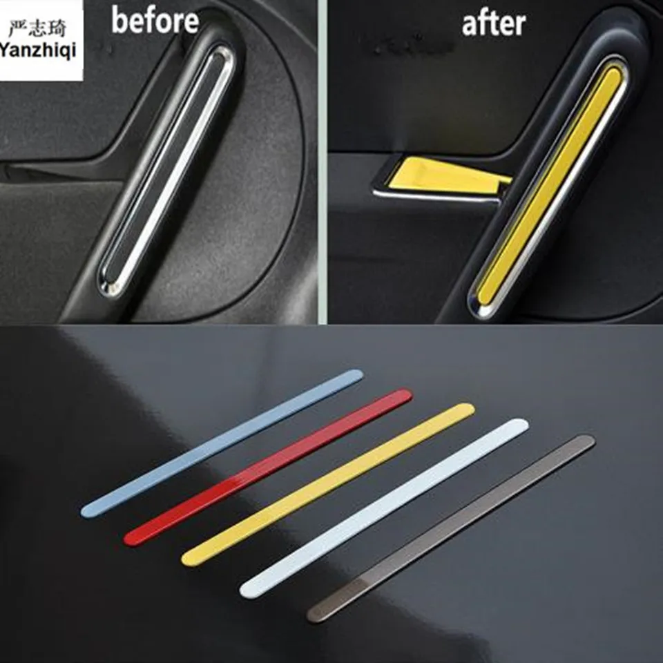 2ks/veľa nálepiek automobilov ABS Material Paint Lever Lever Decoration Cover na roky 2013-2018 Volkswagen VW Beetle